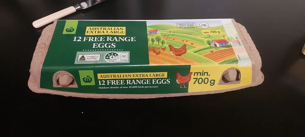 Extra Large Free Range Eggs Min.700g