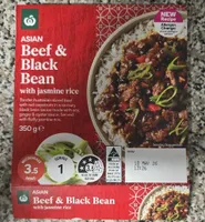 Beef & Black Bean with jasmine rice