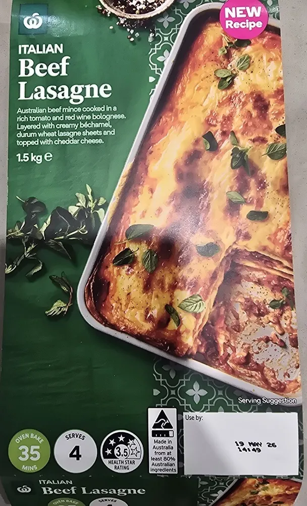 Beef Lasagne