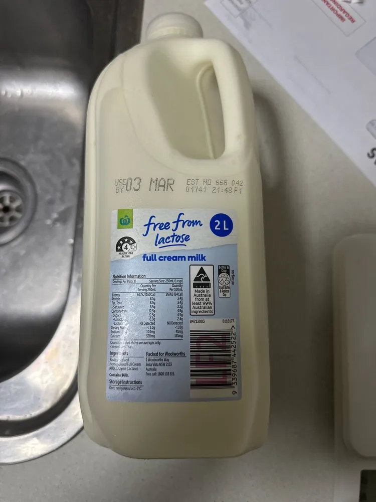 full cream milk