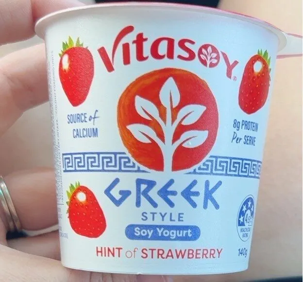 Greek Style Soy Yogurt Hint of Strawberry