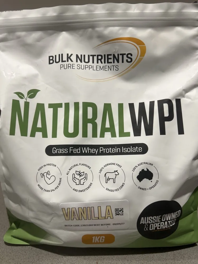 NATURAL WPI Grass Fed Whey Protein Isolate Salted Caramel