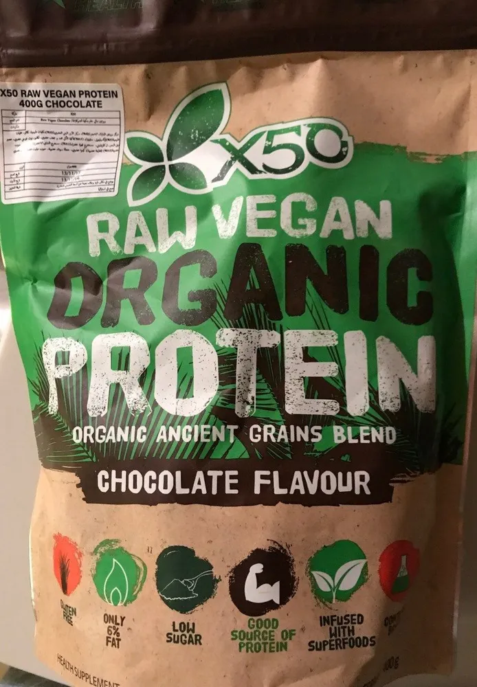 Raw Vegan Organic Protein blend Chocolate flavour