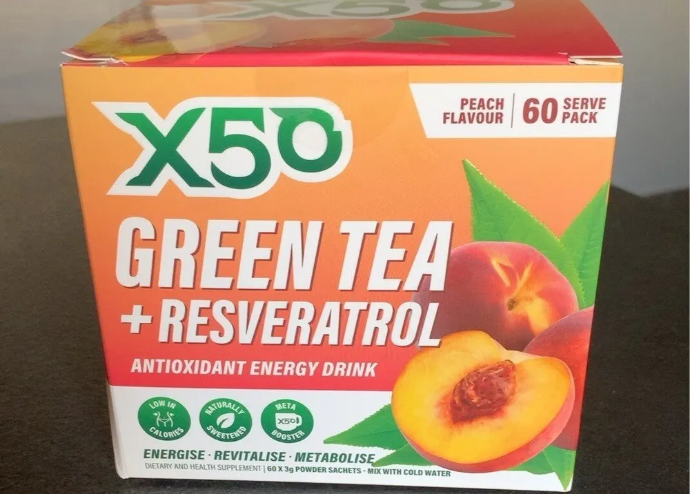 X50 green tea + resveratrol