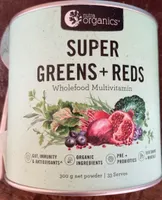 SUPER GREENS + REDS Daily wholefood multivitamin