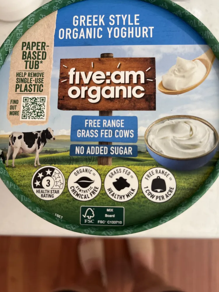 GREEK STYLE ORGANIC YOGHURT