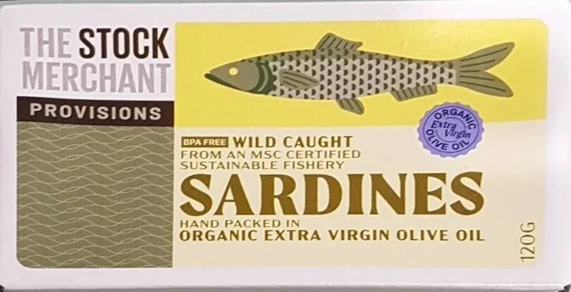 SARDINES WILD CAUGHT HAND PACKED IN ORGANIC EXTRA VIRGIN OLIVE OIL