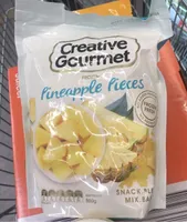 Frozen pineapple pieces