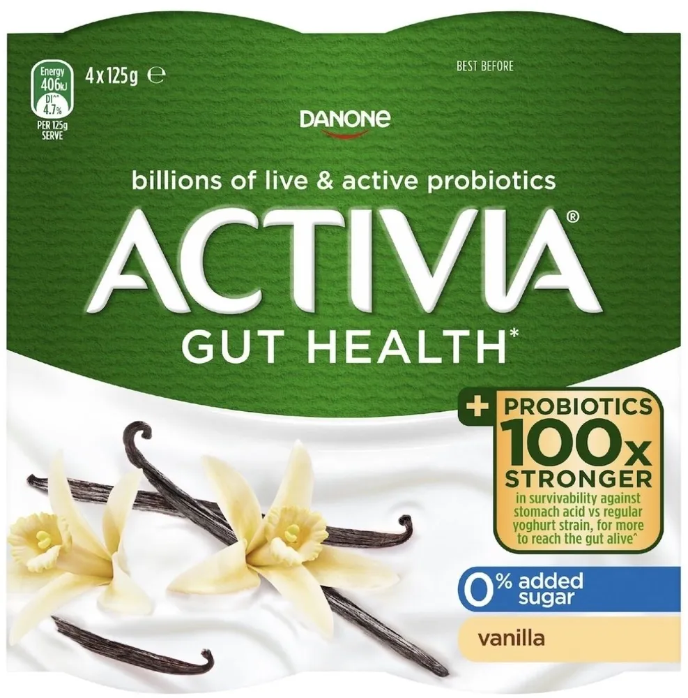 Probiotic vanilla yoghurt