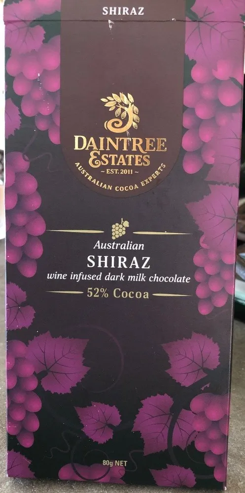 Australian shiraz 52% cocoa