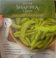 Sugar snap pea crisps