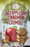 Baked apple chips cinnamon crumble