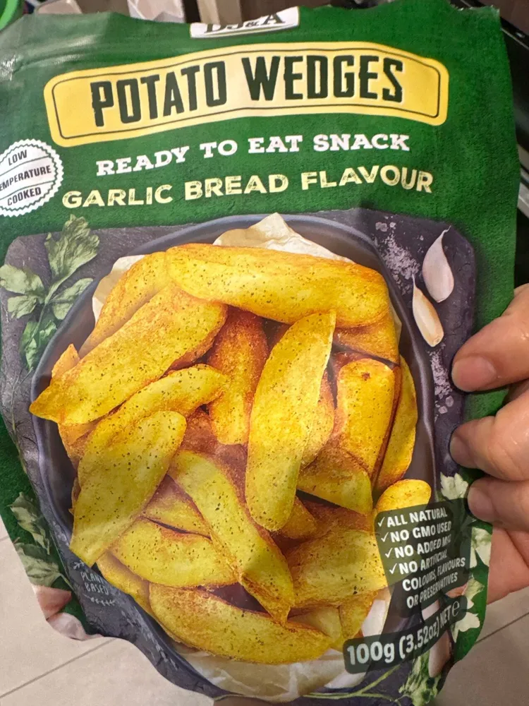 potato wedges garlic
