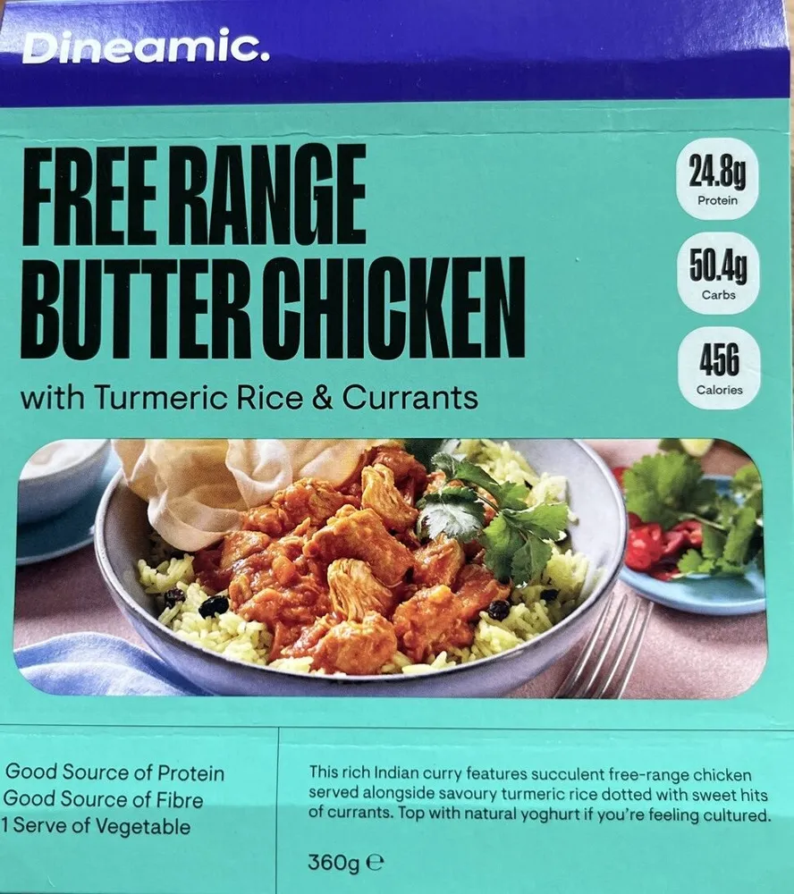 FREE RANGE BUTTER CHICKEN with Turmeric Rice & Currants