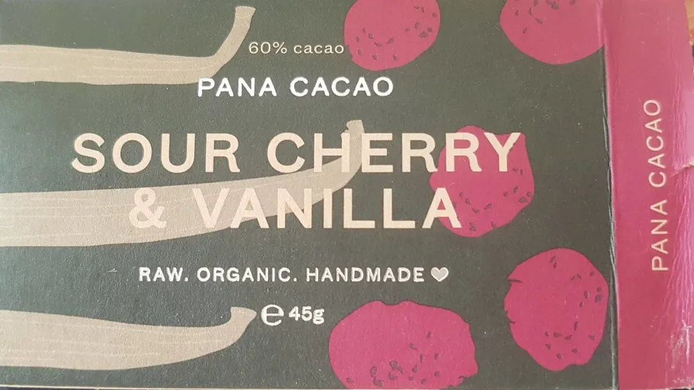 Pana Cacao Cerise Griotte Vanille 45G Pana Cacao