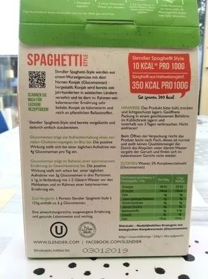 Spaghetti konjak