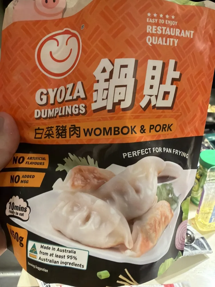 Wombok And Pork Gyoza Dumping