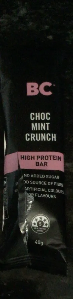 CHOC MINT CRUNCH HIGH PROTEIN BAR