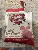 Milk Rice Cakes Berry Yoghurt Topped