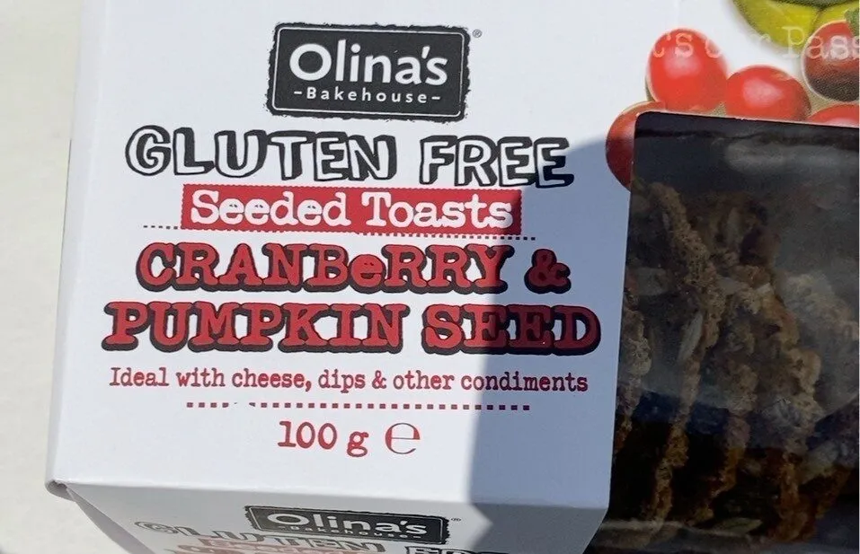 Seeded toast cranberry snd pumpkin seed