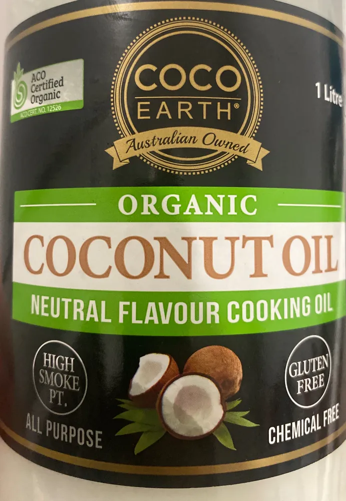 Organic Coconut Oil Neutral Flavour Cooking Oil