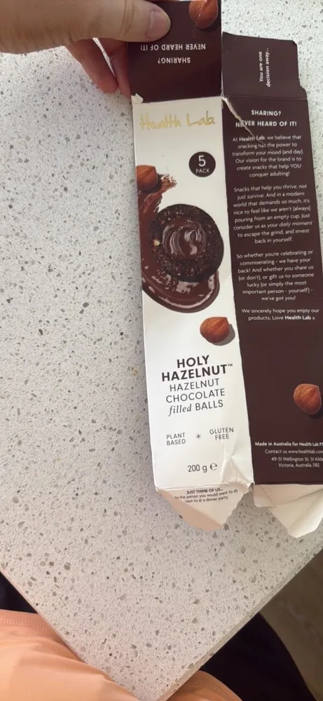 Holy Hazelnut Hazelnut Chocolate filled Balls