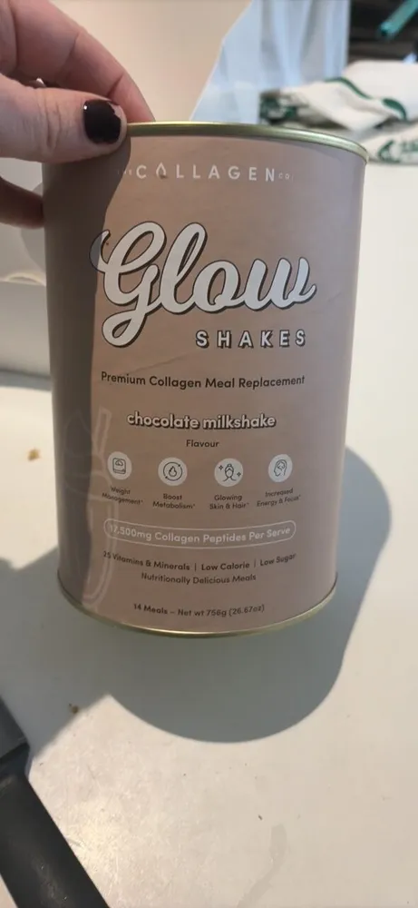 Glow Shakes chocolate milkshake