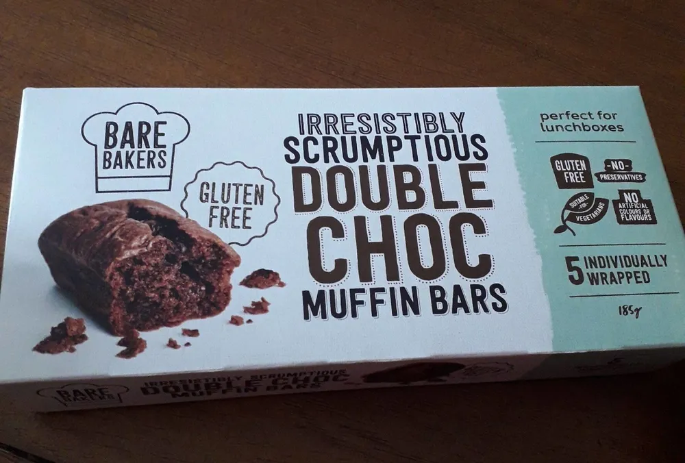 Double choc muffin bars