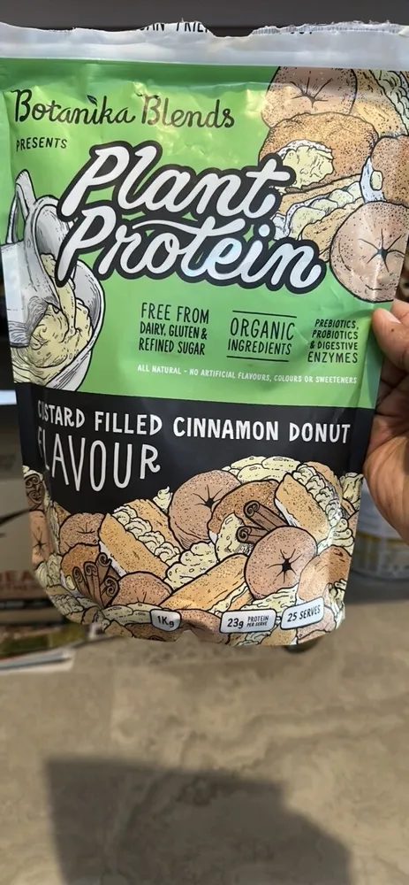 Plant Protein Custard Filled Cinnamon Donut Flavour