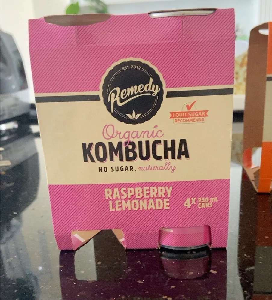 Organic Kombucha Raspberry Lemonade