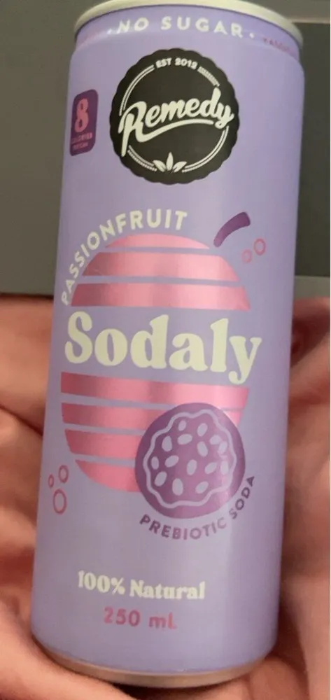 Sodaly Passionfruit Prebiotic Soft Drink