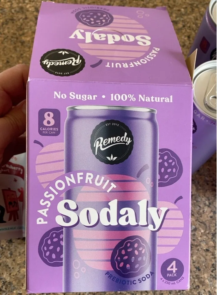 Sodaly Passionfruit Prebiotic Soft Drink