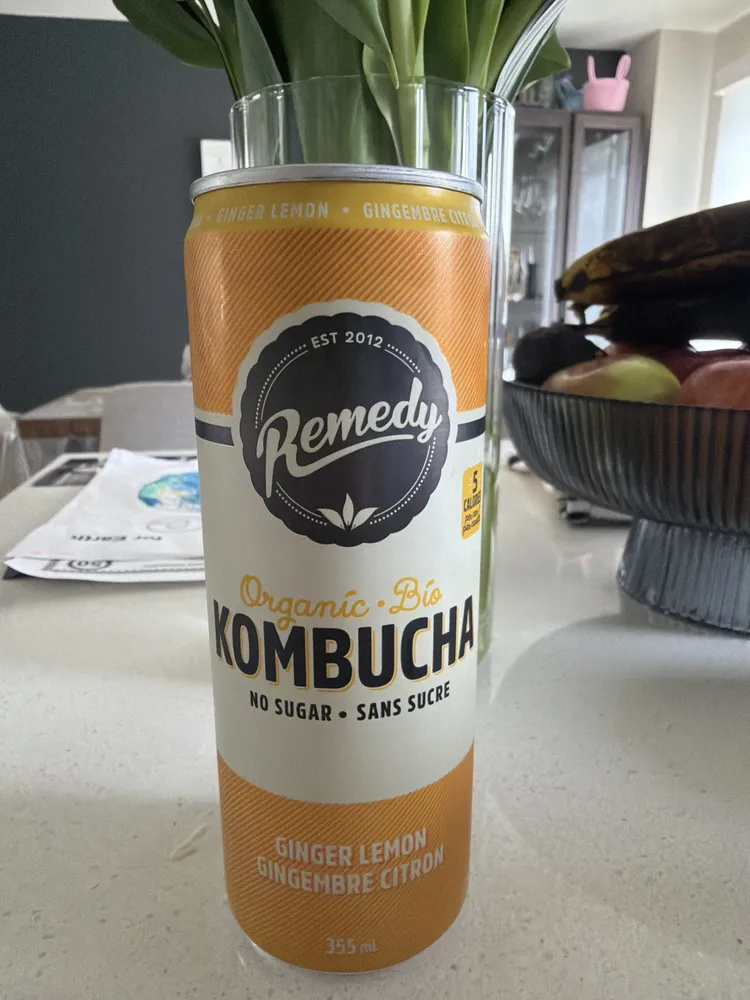 Organic Kombucha Ginger Lemon