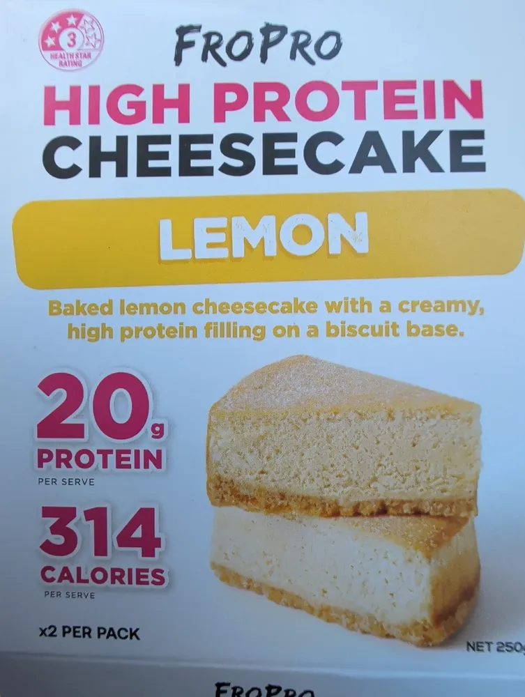 High Protein Cheesecake Lemon