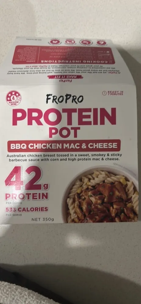 PROTEIN POT BBQ CHICKEN MAC & CHEESE