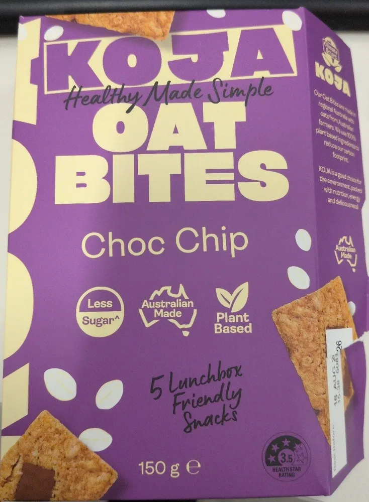 Koja Oat Bites Choc Chip