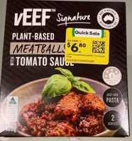 Plant-based meatballs with Tomato sauce