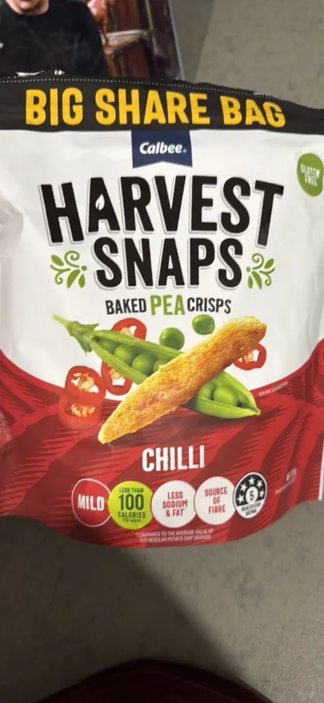Harvest Snaps Baked Pea Crisps Chilli