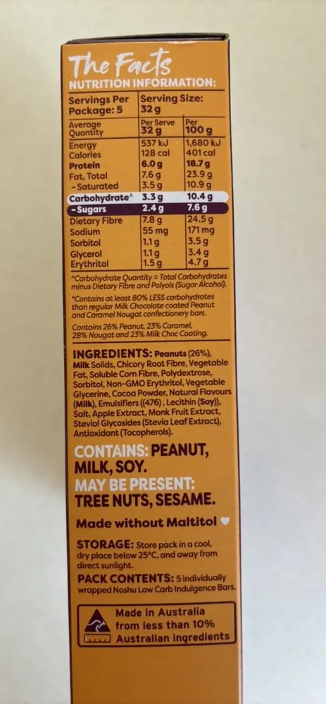 peanut & caramel nougat