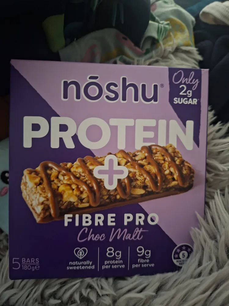 Protein fiber protein choc malt