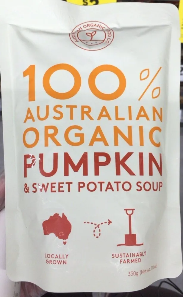 AUSTRALIAN ORGANIC ROAST PUMPKIN & SWEET POTATO SOUP