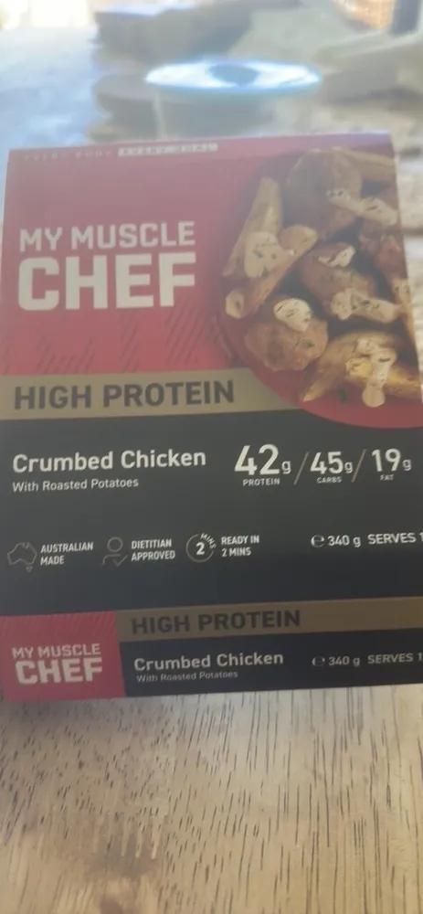 Crumbed Chicken With Roasted Potatoes