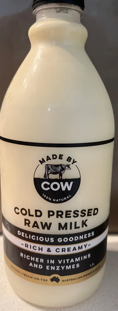 COLD PRESSED RAW MILK