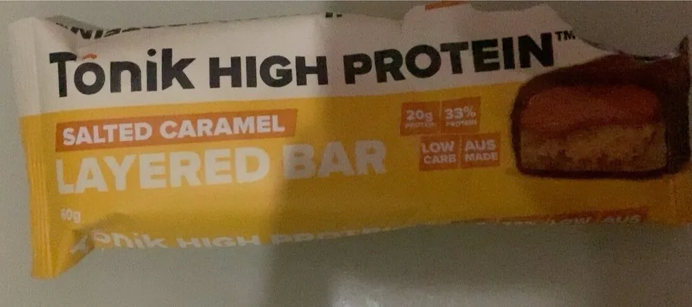 Tonik High Protein Salted Caramel Layered Bar