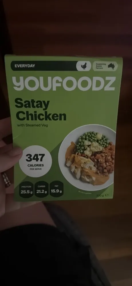 Satay Chicken with Steamed Veg