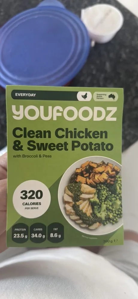 Clean Chicken & Sweet Potato with Broccoli & Peas