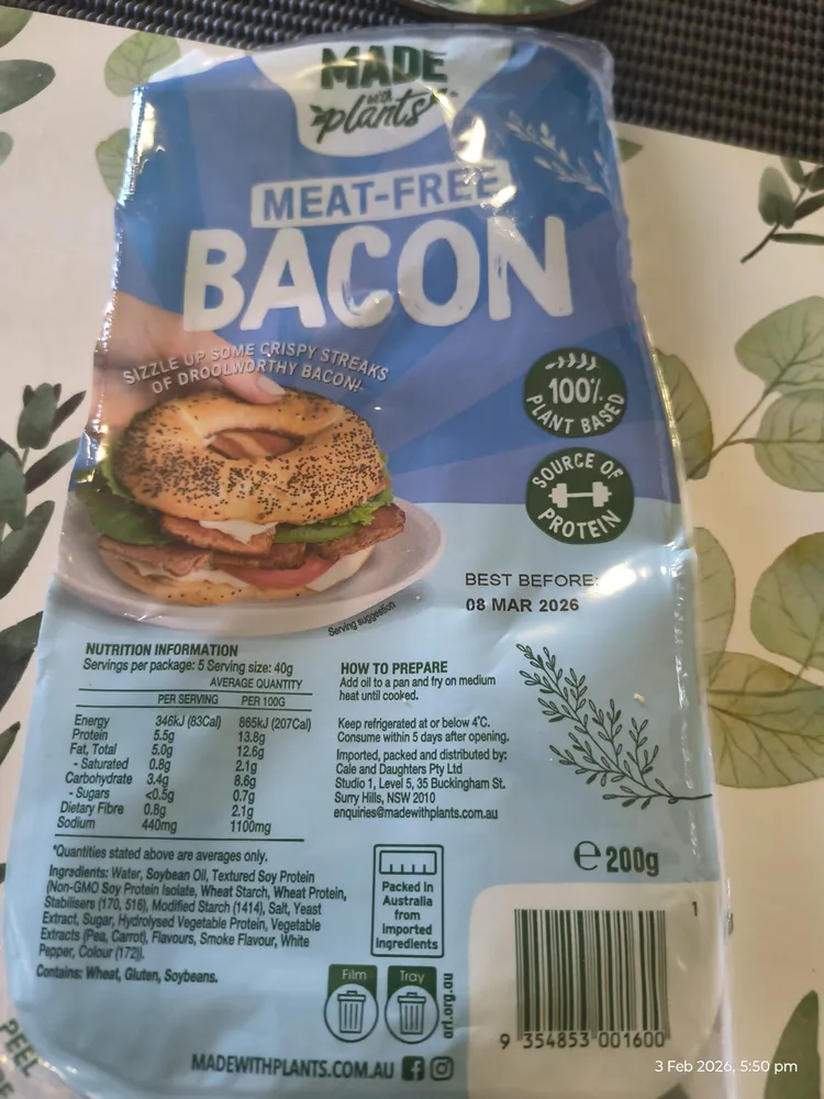 MEAT-FREE BACON