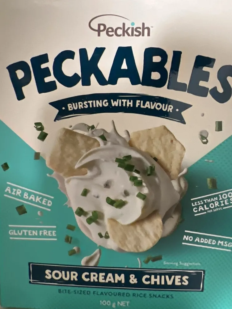 Sour Cream & Chives Bite-Sized Flavoured Rice Snacks