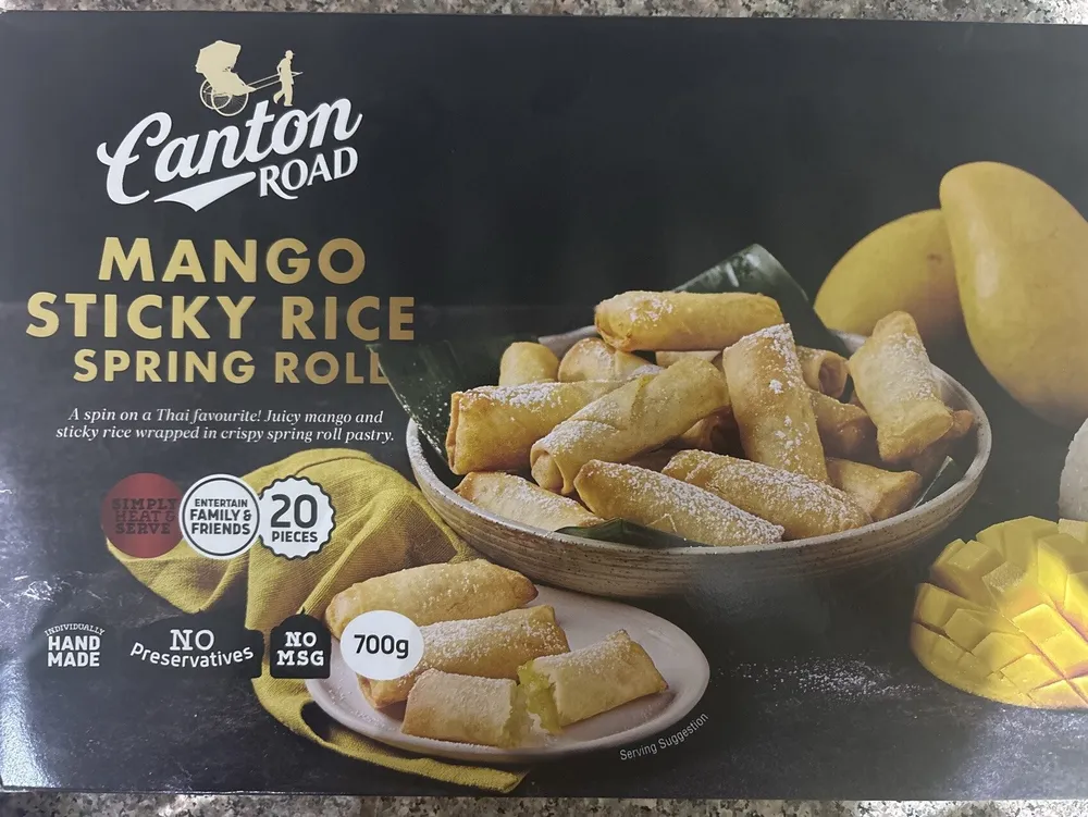 Mango Sticky Rice Spring Roll