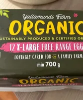Organic 12 X-Large Free Range Eggs